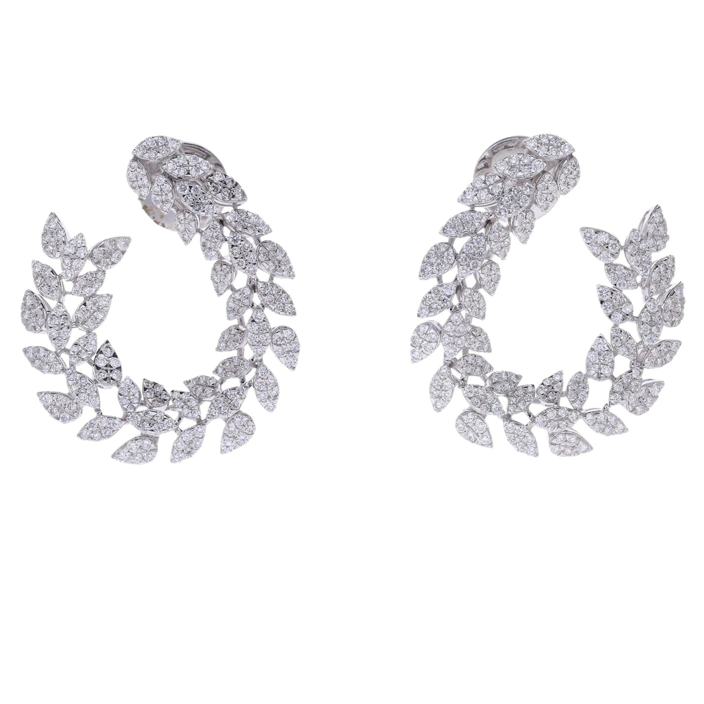 2.77 Ct Natural Diamond Eve Earrings - Helodia Jewelry