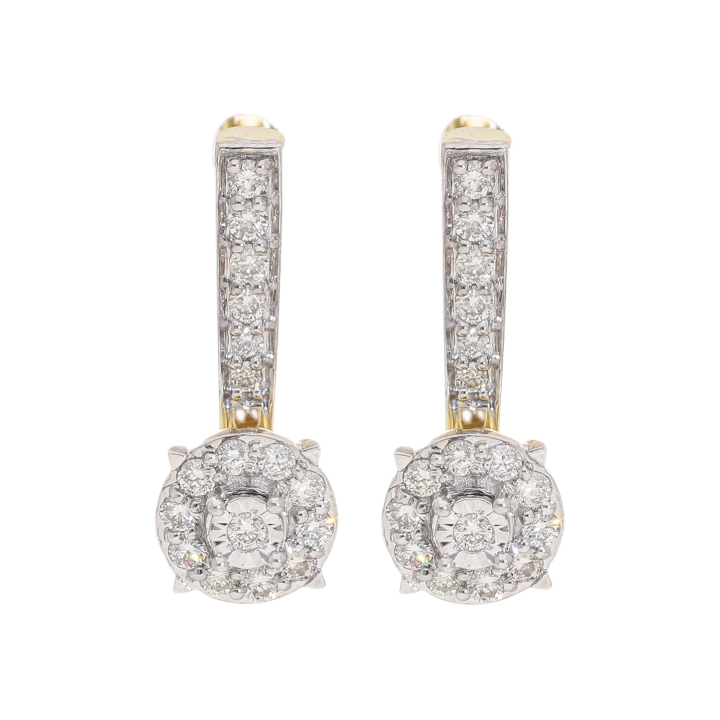 0.25 Ct Natural Diamond Drop Cora Earrings