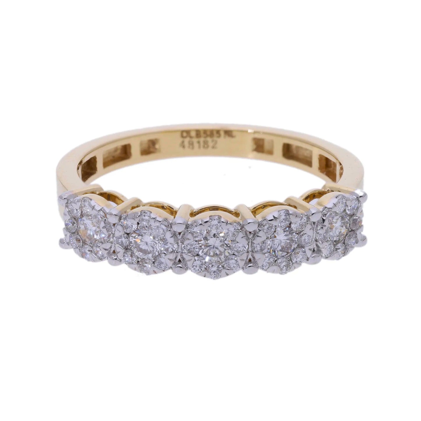 0.52 Ct Natural Diamond Eternity Ring - Helodia Jewelry