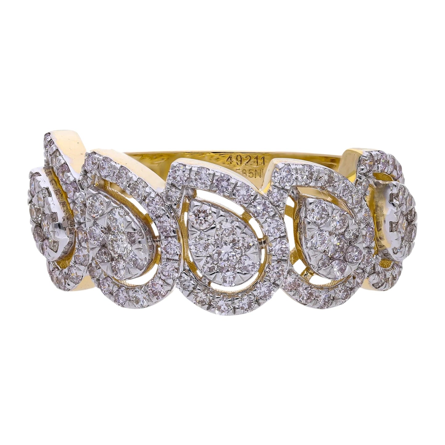 1.04 Ct Natural Diamond Isabelle Ring - Helodia Jewelry