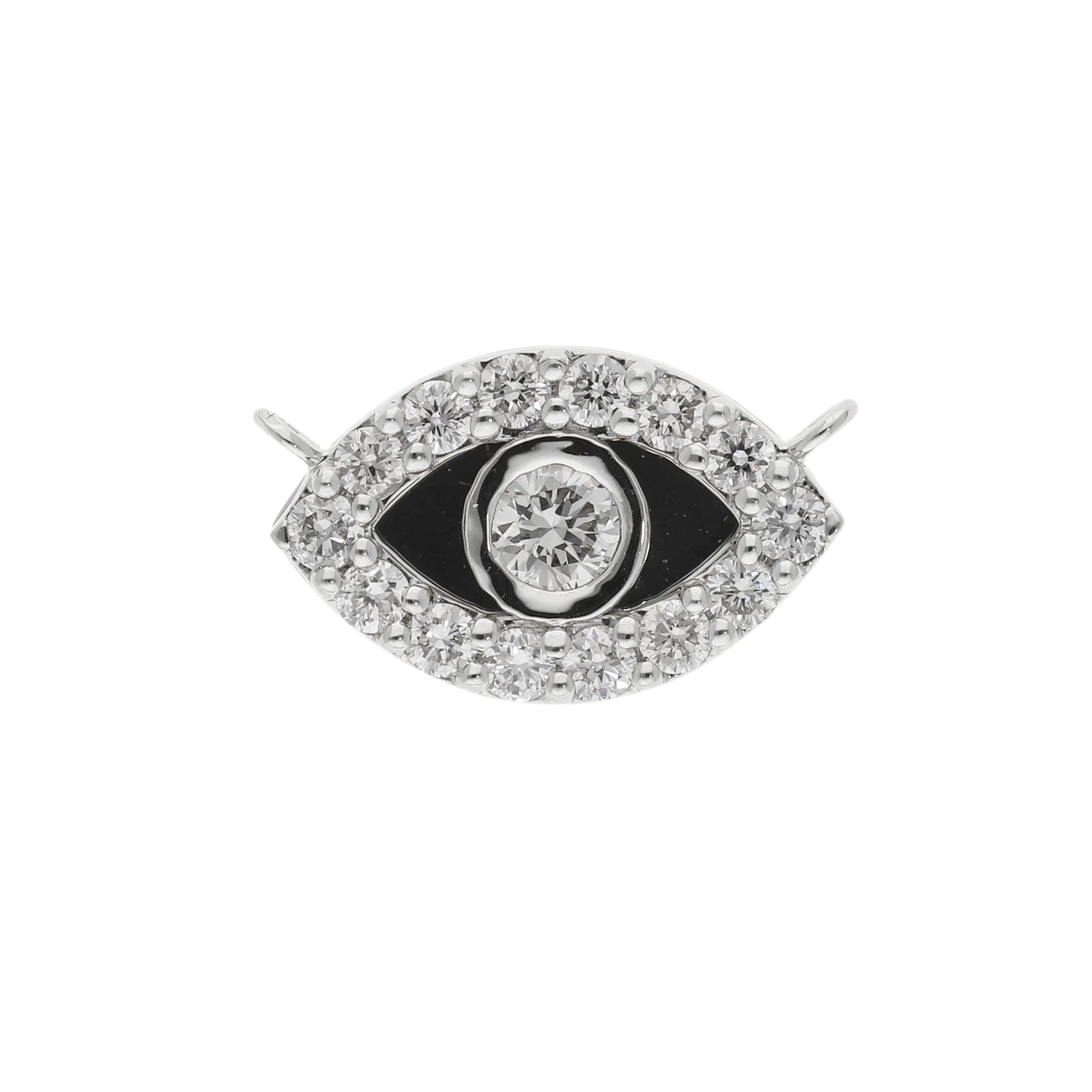 0.25 Ct Natural Diamond Evil Eye Charm