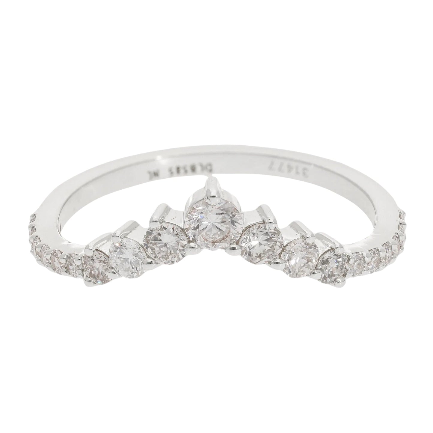 0.50 Ct Natural Pavé Diamond Victoria Ring - Helodia Jewelry