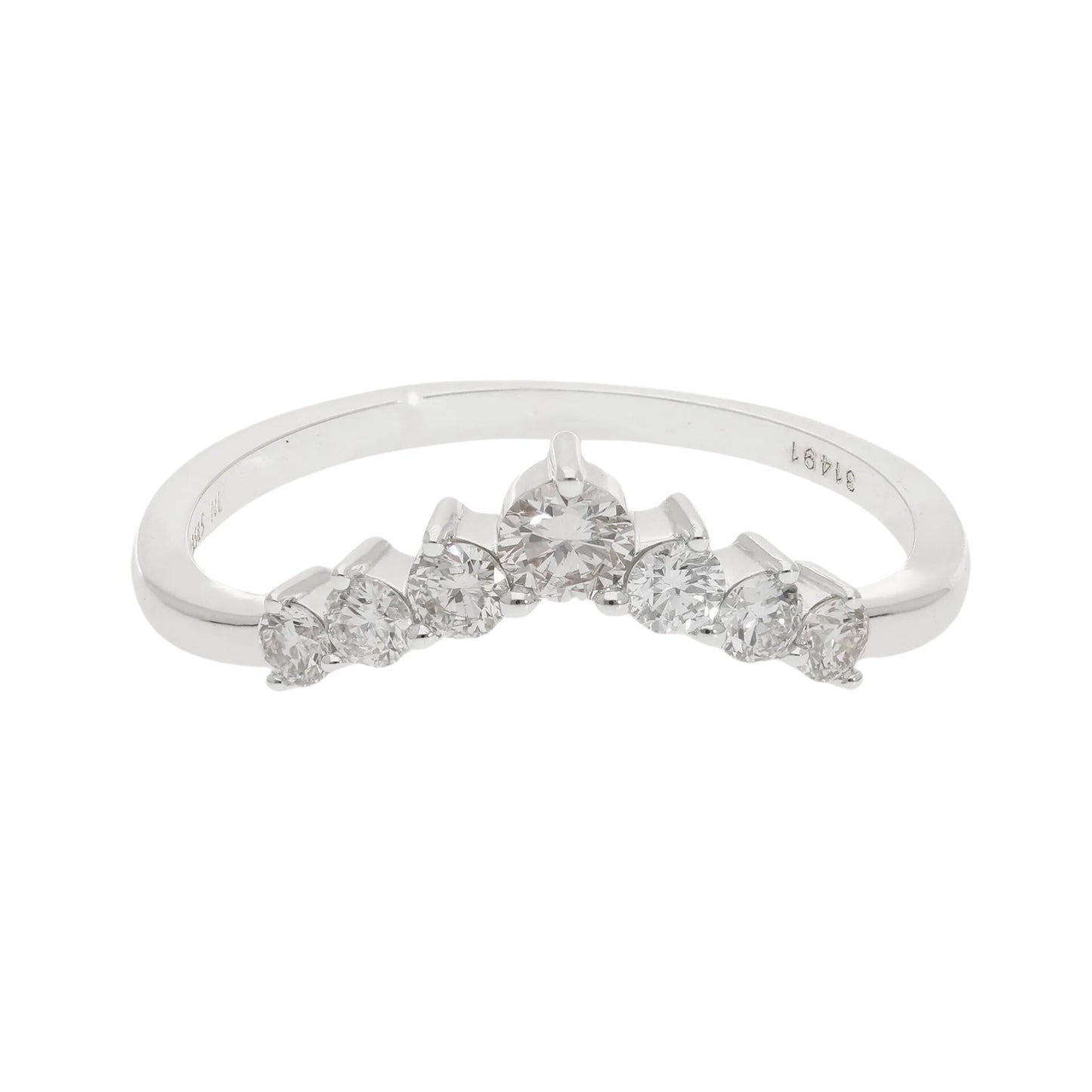 0.40 Ct Natural Diamond Victoria Ring - Helodia Jewelry