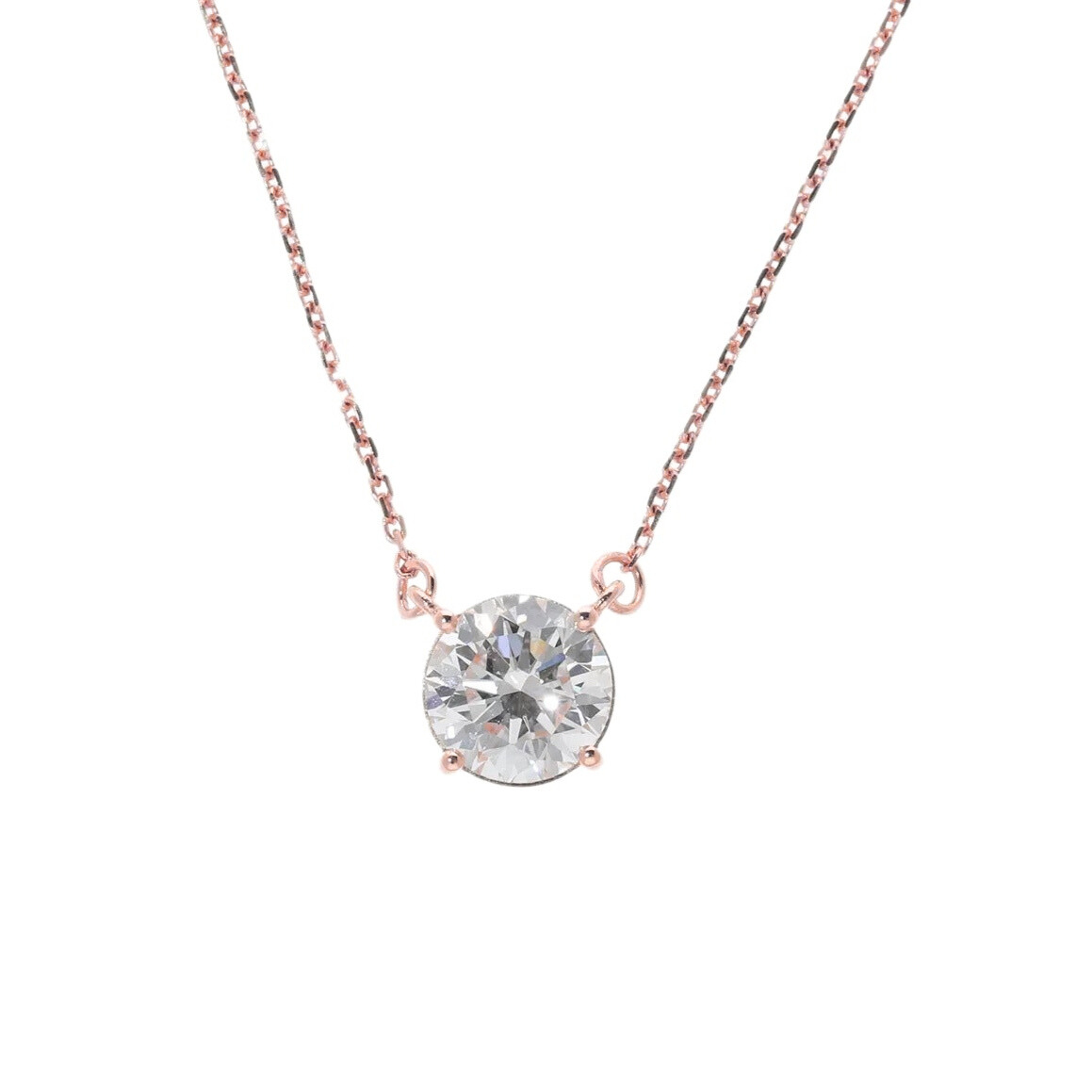 Lab Grown Diamond Solitaire Necklace - Helodia Jewelry