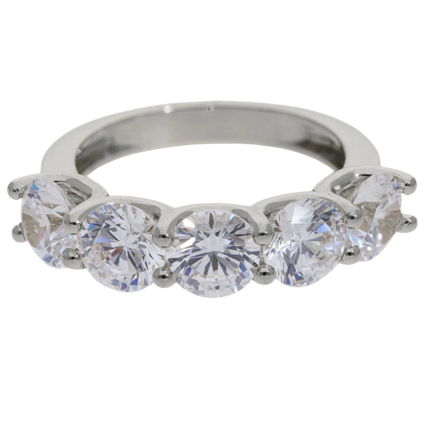 4 Ct Lab Grown Diamond Half Wedding Ring - Helodia Jewelry