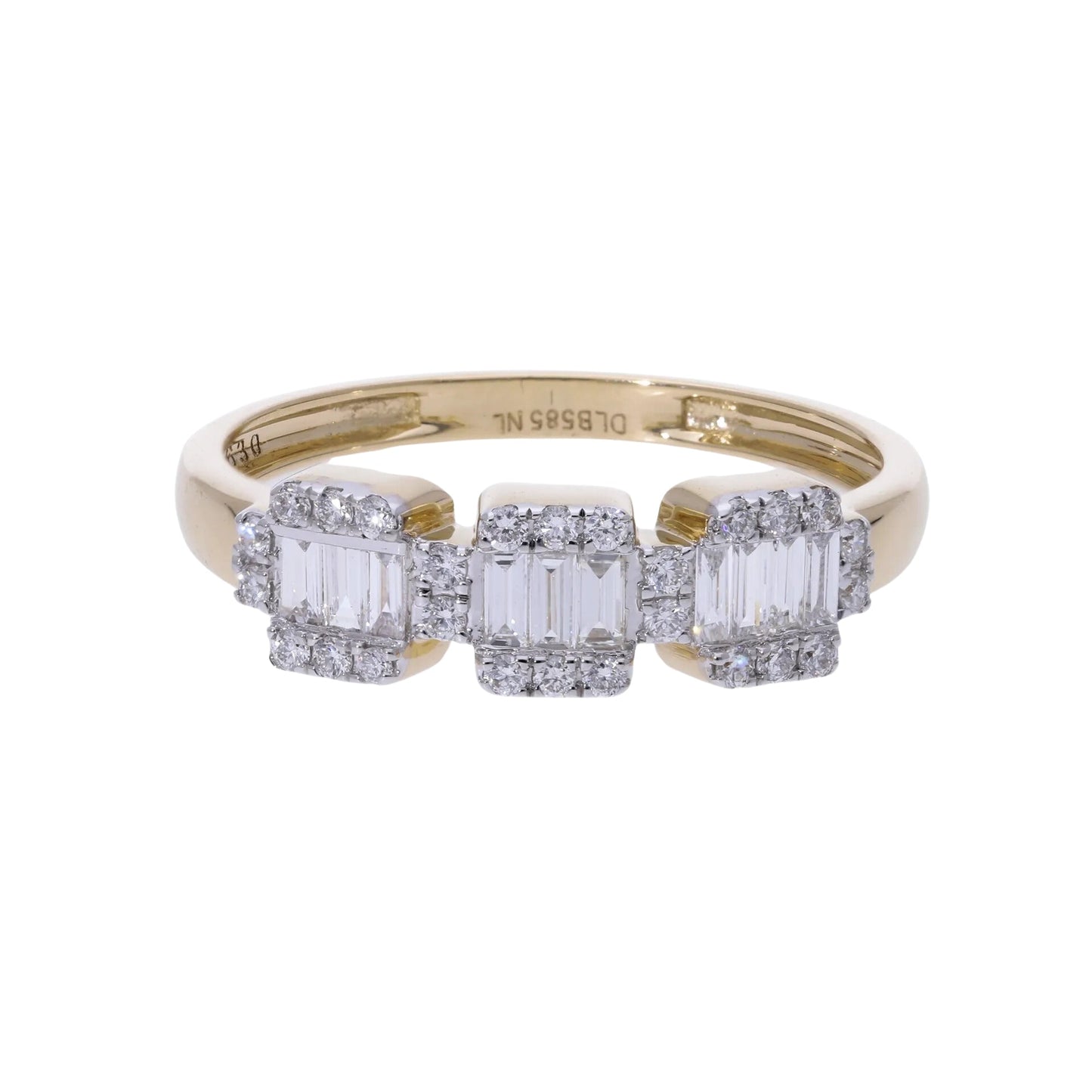 0.40 Ct Natural Baguette Diamond Celeste Ring - Helodia Jewelry
