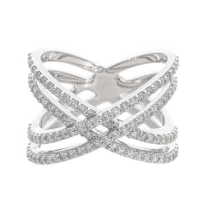 0.80 Ct Natural Diamond Cosmic Ring