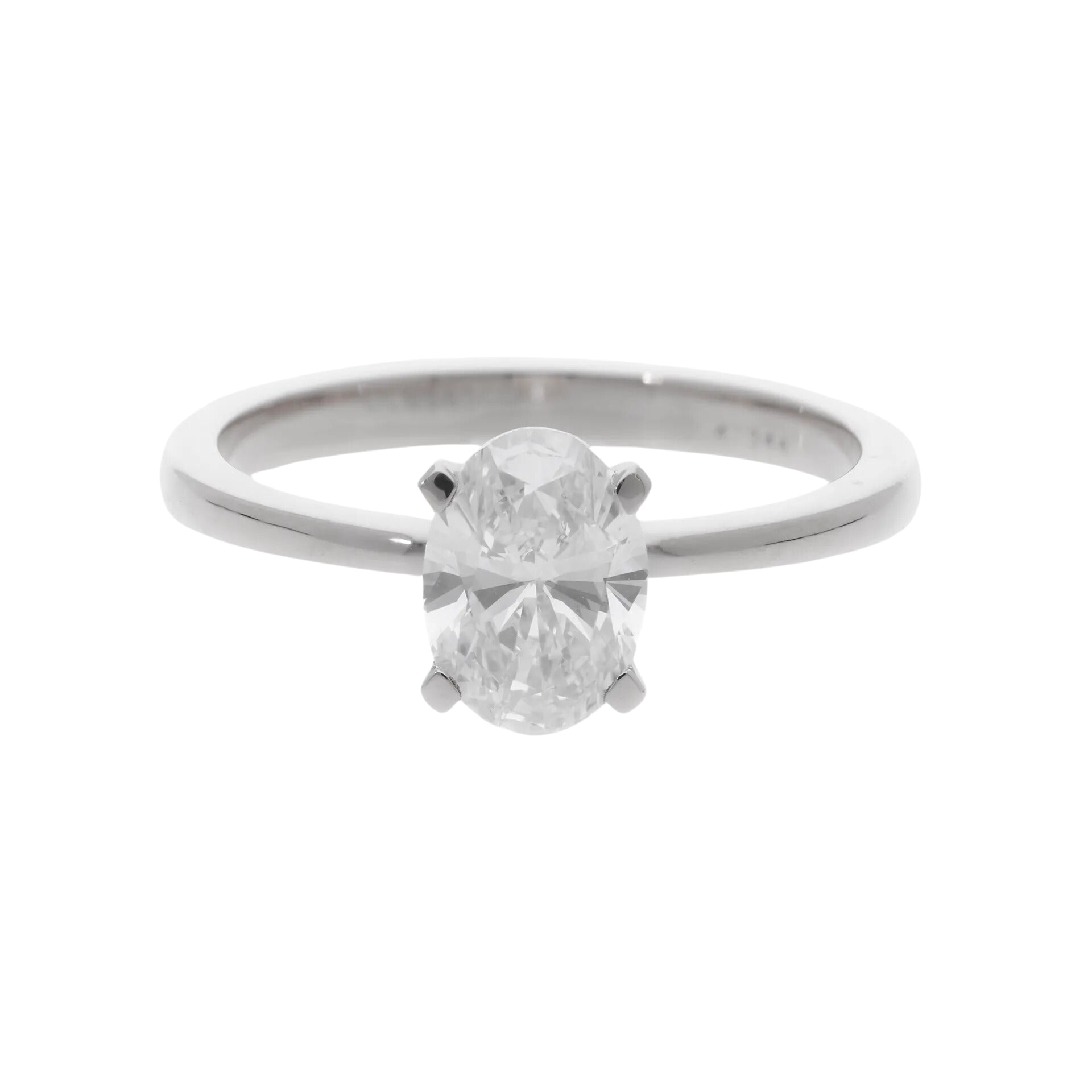 Oval Cut Lab Grown Diamond Solitaire Engagement Ring - Helodia Jewelry