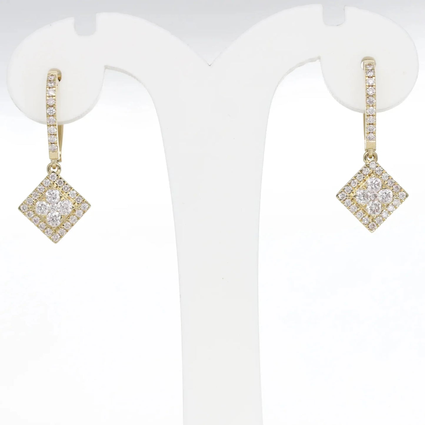0.8 Ct  Natural Diamond Talia Earrings - Helodia Jewelry