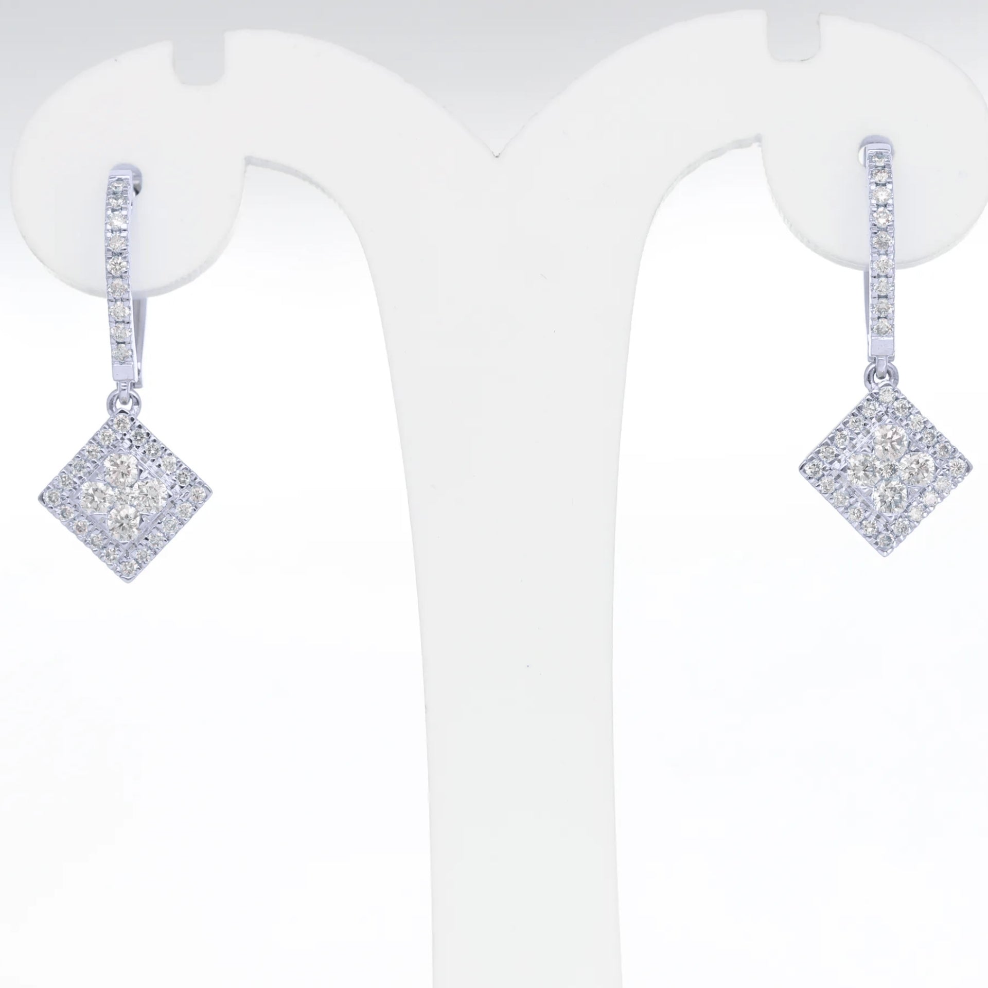 0.8 Ct  Natural Diamond Talia Earrings - Helodia Jewelry