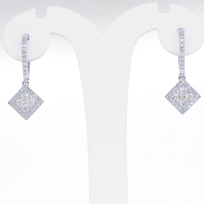 0.8 Ct  Natural Diamond Talia Earrings - Helodia Jewelry