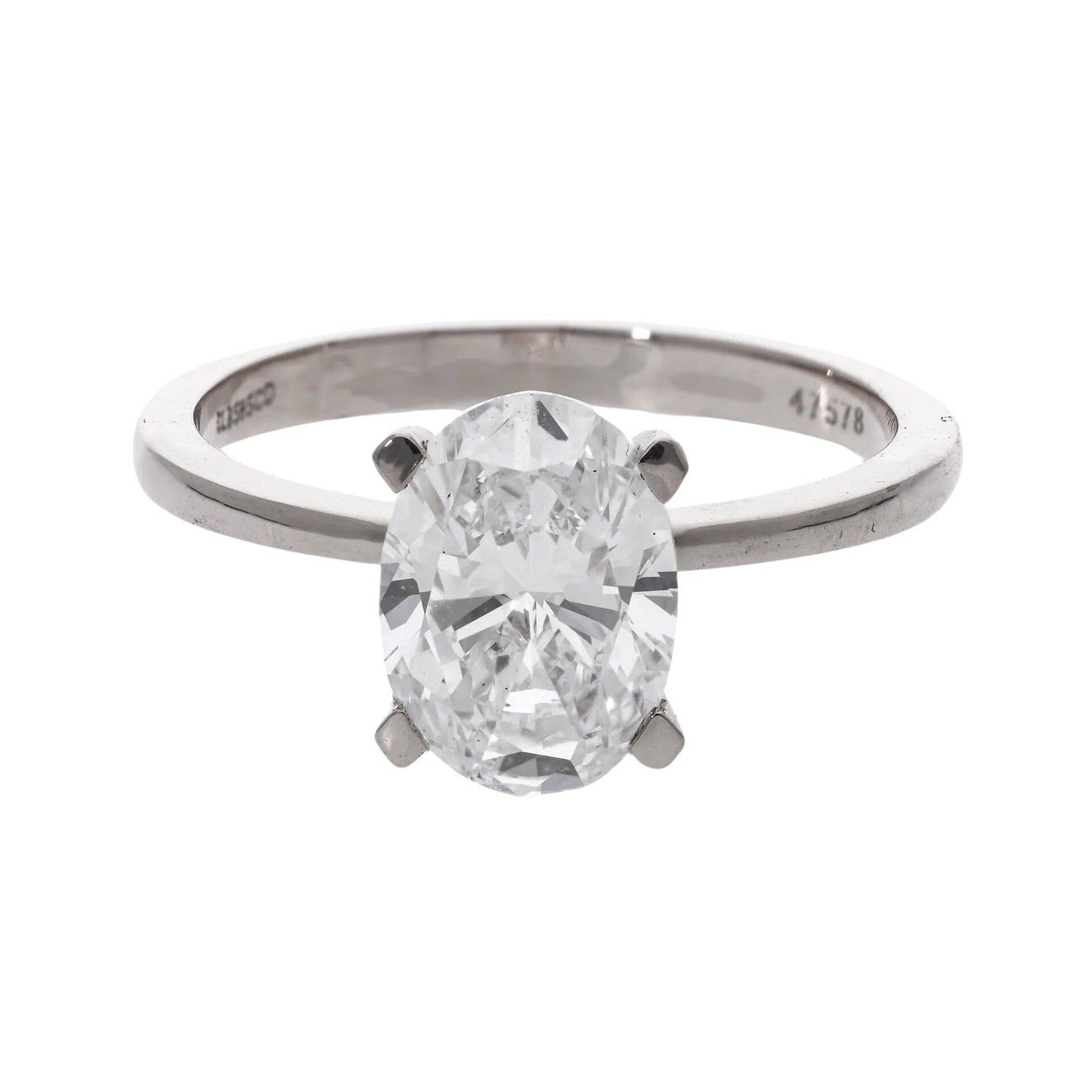 Oval Cut Lab Grown Diamond Solitaire Engagement Ring - Helodia Jewelry