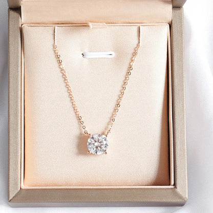 Lab Grown Diamond Solitaire Necklace - Helodia Jewelry