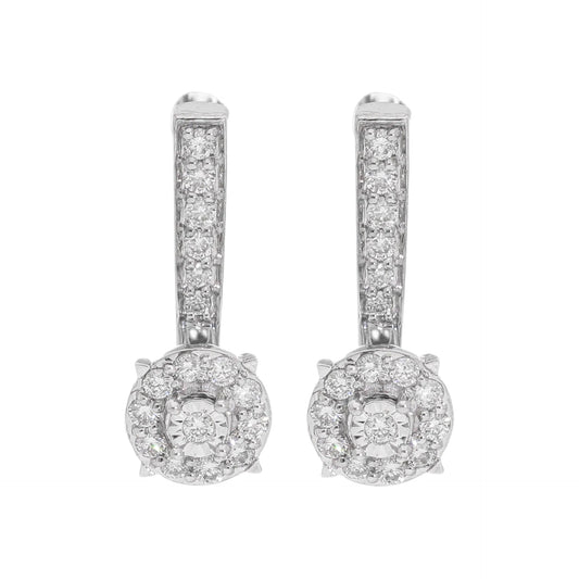 0.25 Ct Natural Diamond Drop Cora Earrings