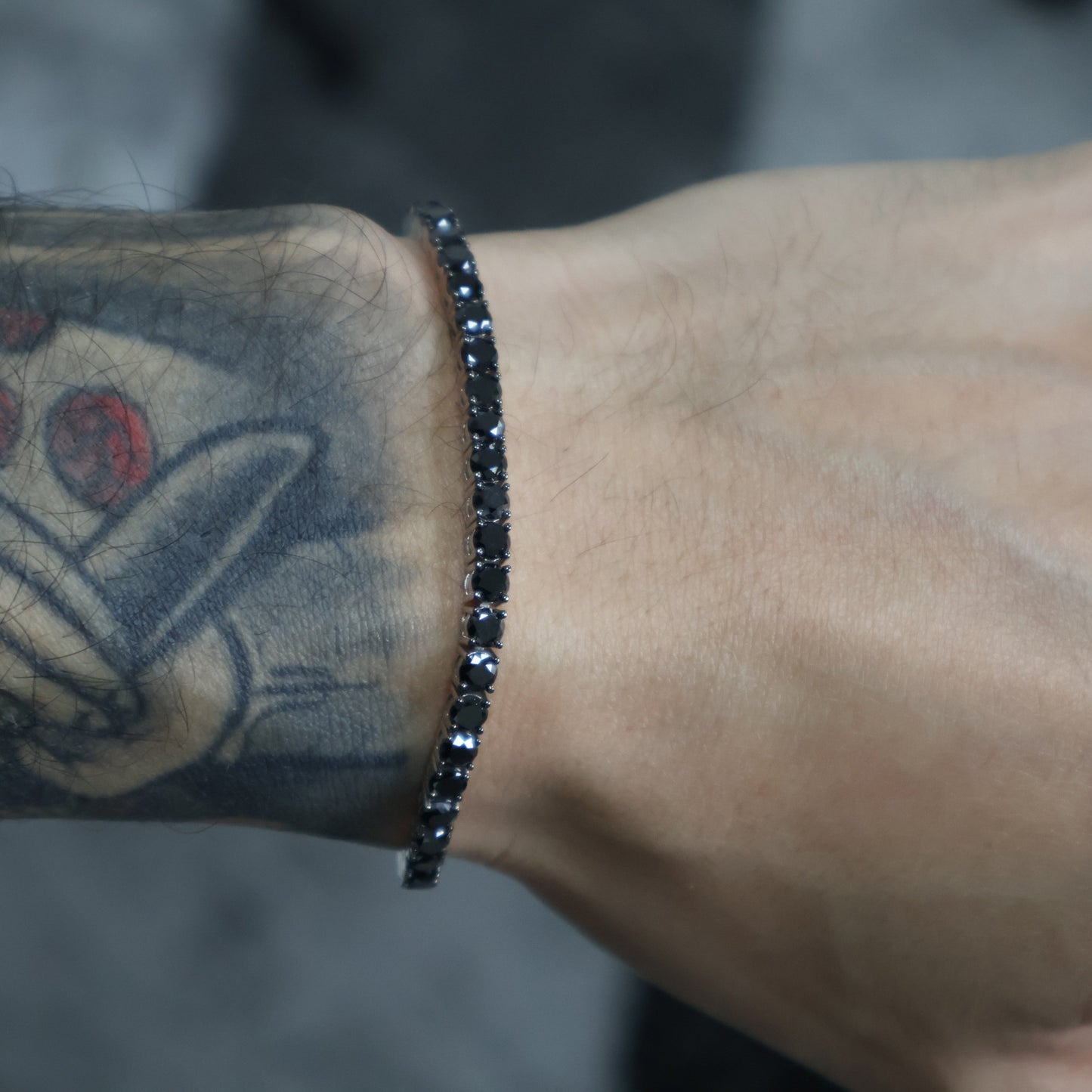 Natural Black Diamond Tennis Bracelet - Helodia Jewelry