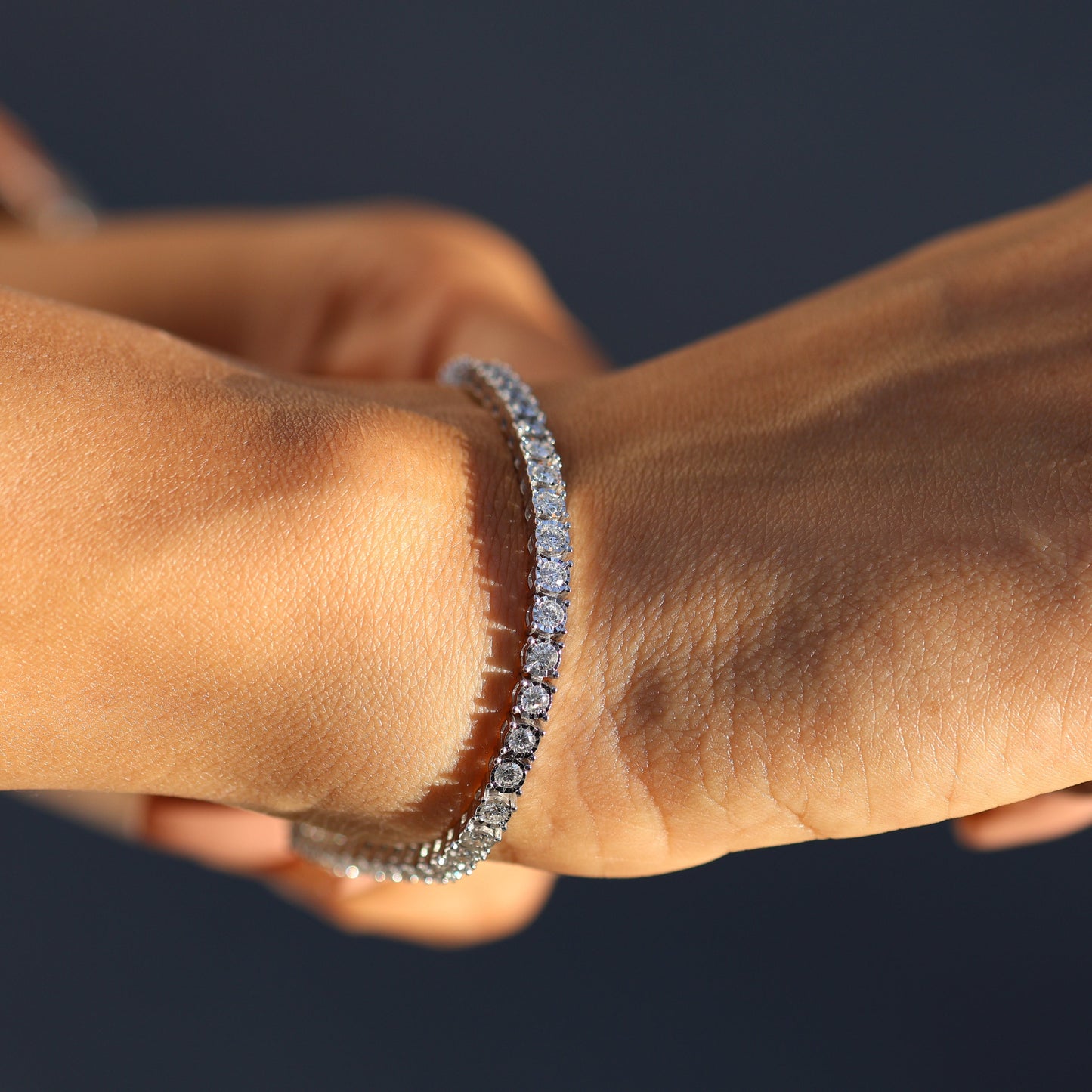 2.50 Ct Natural Diamond Tennis Bracelet