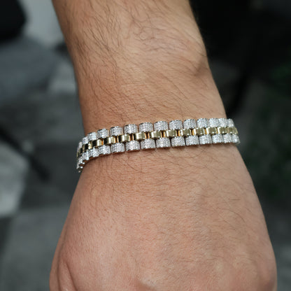 3.50 Ct Royal Natural Diamond Link Bracelet - Helodia Jewelry