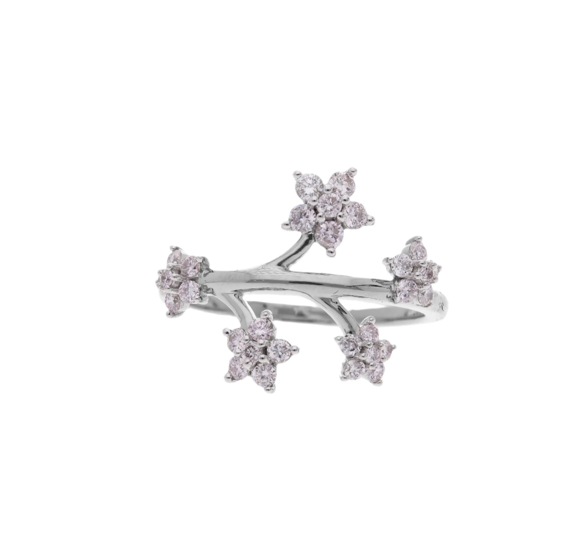0.68 Ct Helodia's Flowers Diamond Ring - Helodia Jewelry