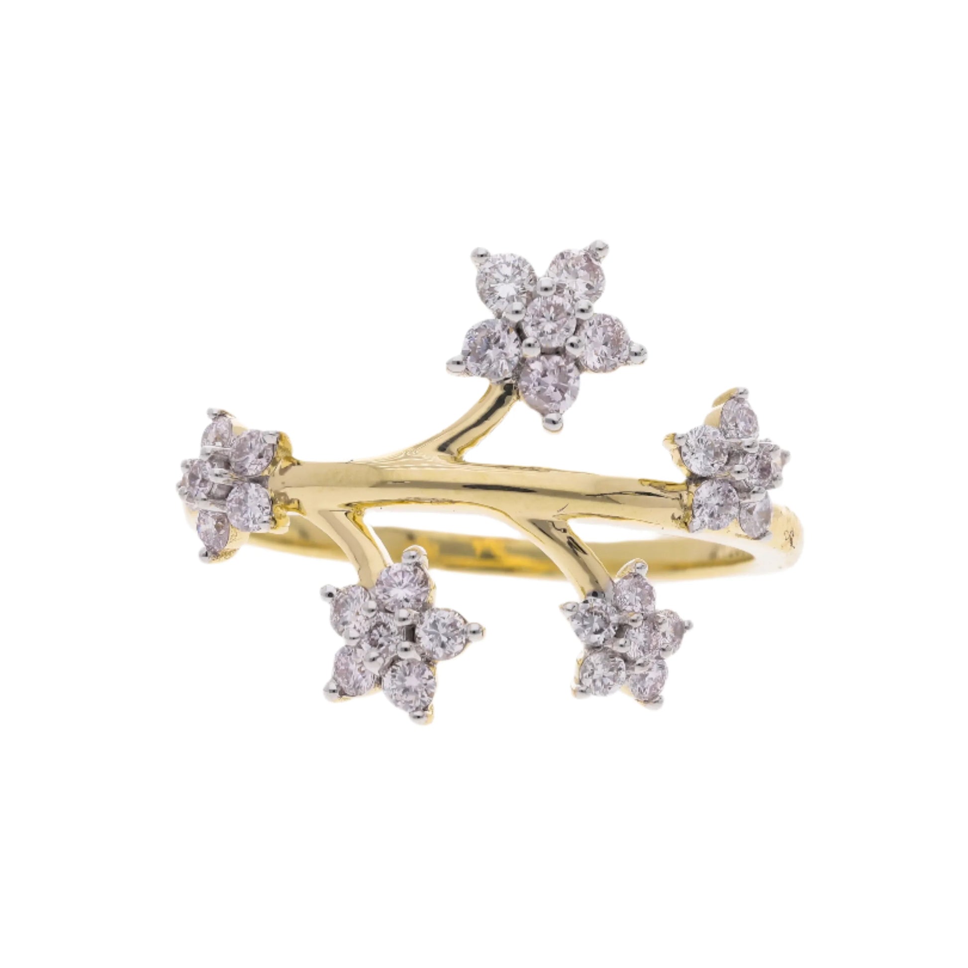 0.68 Ct Helodia's Flowers Diamond Ring - Helodia Jewelry