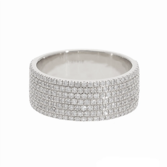 Pavé Diamond Eternity Ring - Helodia Jewelry