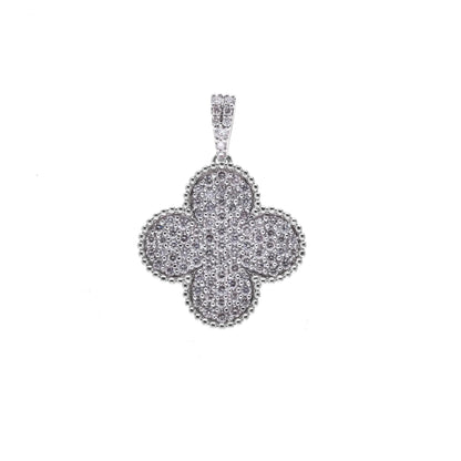 0.70 Ct Natural Diamond Clover Charm