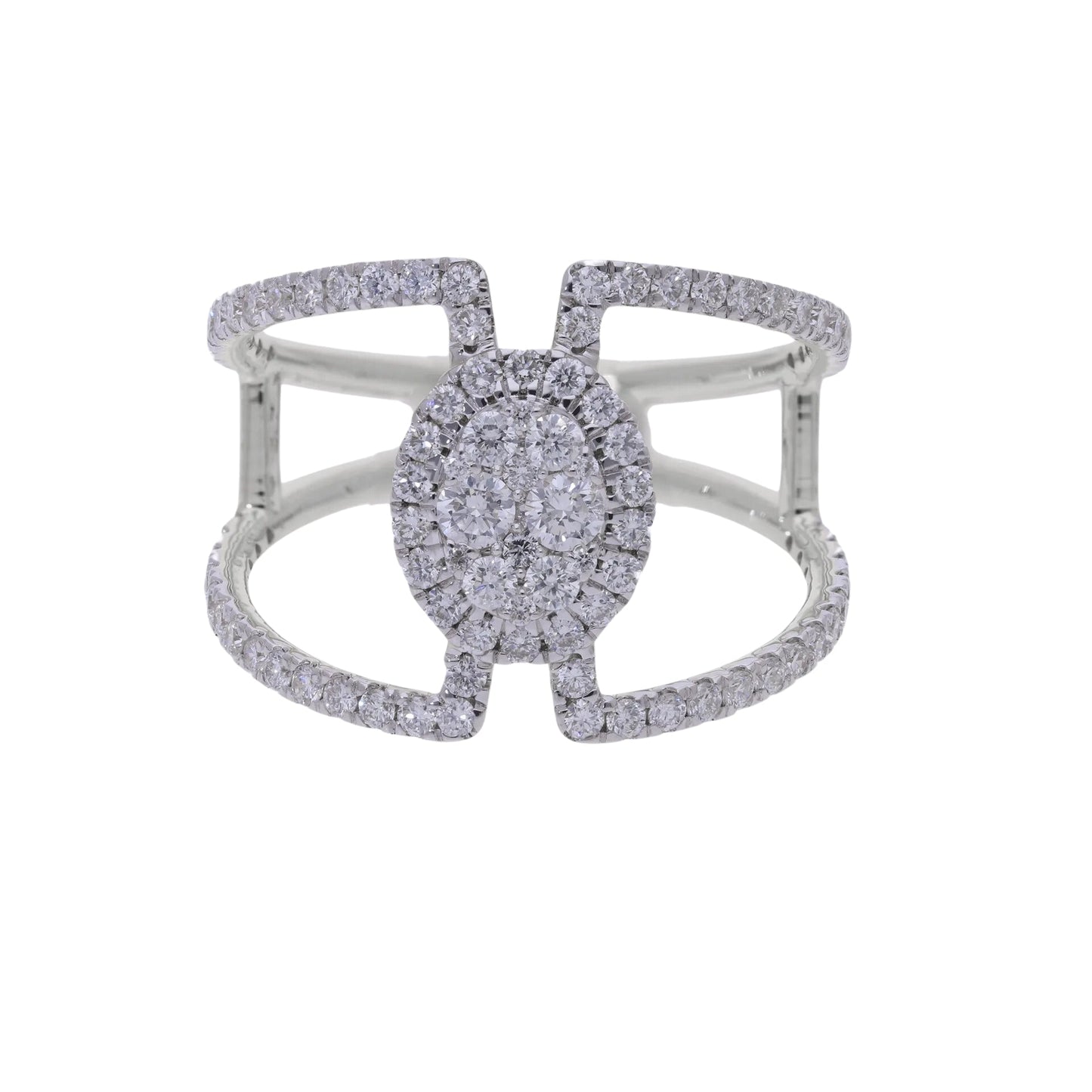 0.83 Ct Natural Diamond Lillian Ring - Helodia Jewelry