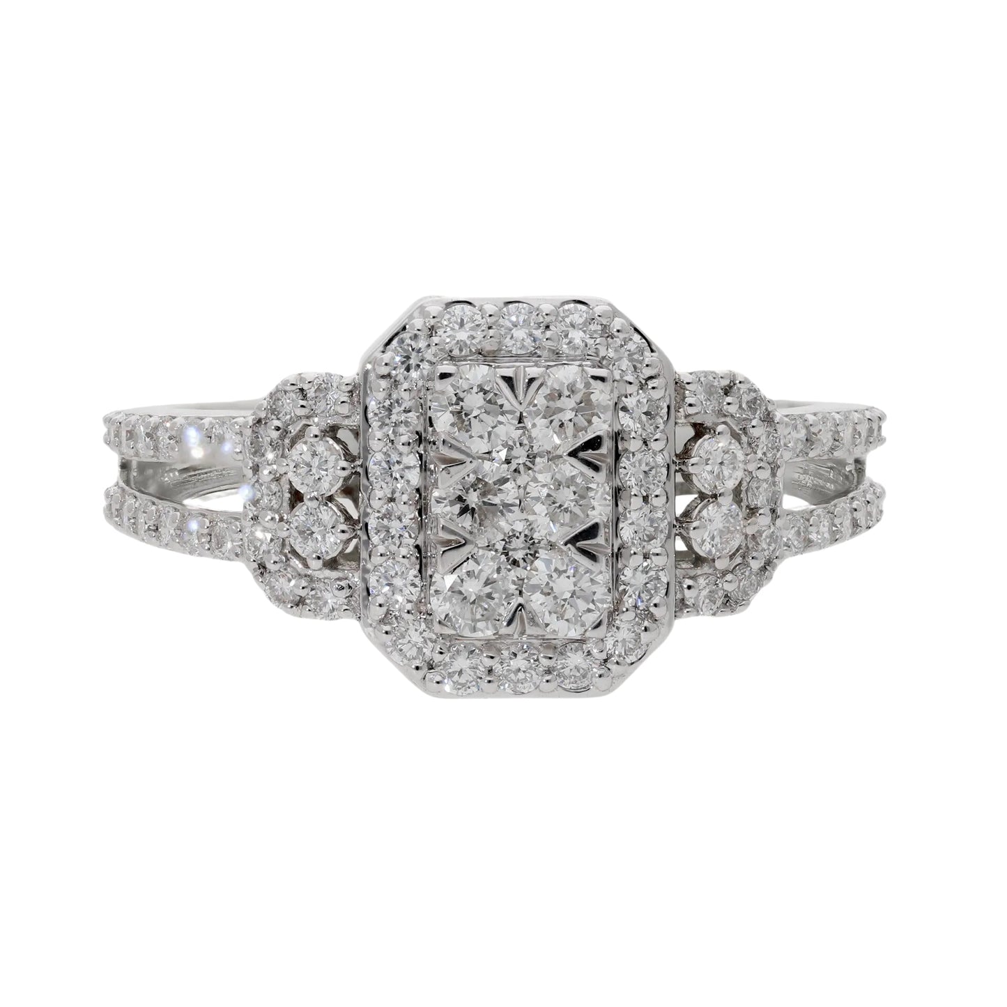 0.80 Ct Natural Diamond Hera Ring - Helodia Jewelry