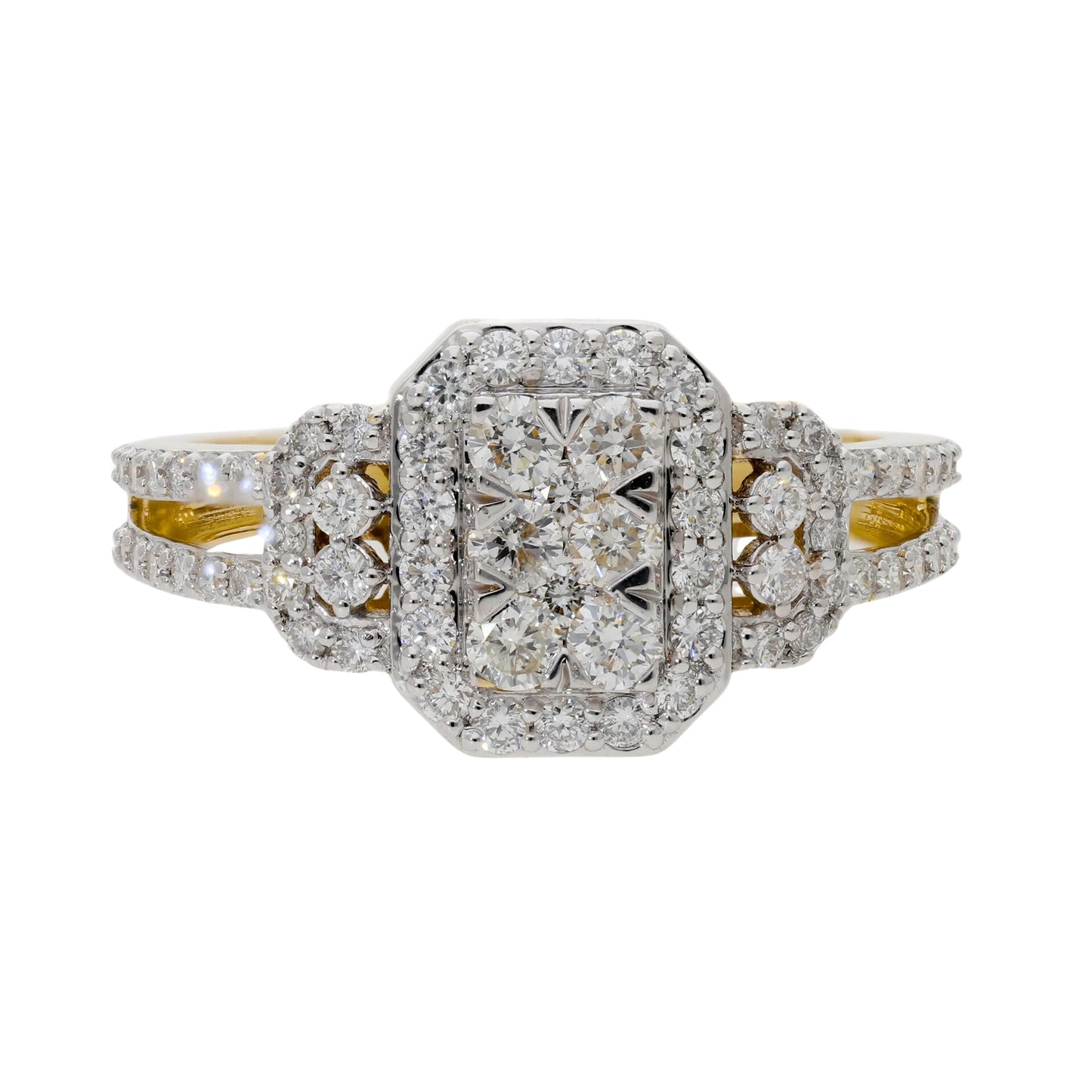 0.80 Ct Natural Diamond Hera Ring - Helodia Jewelry
