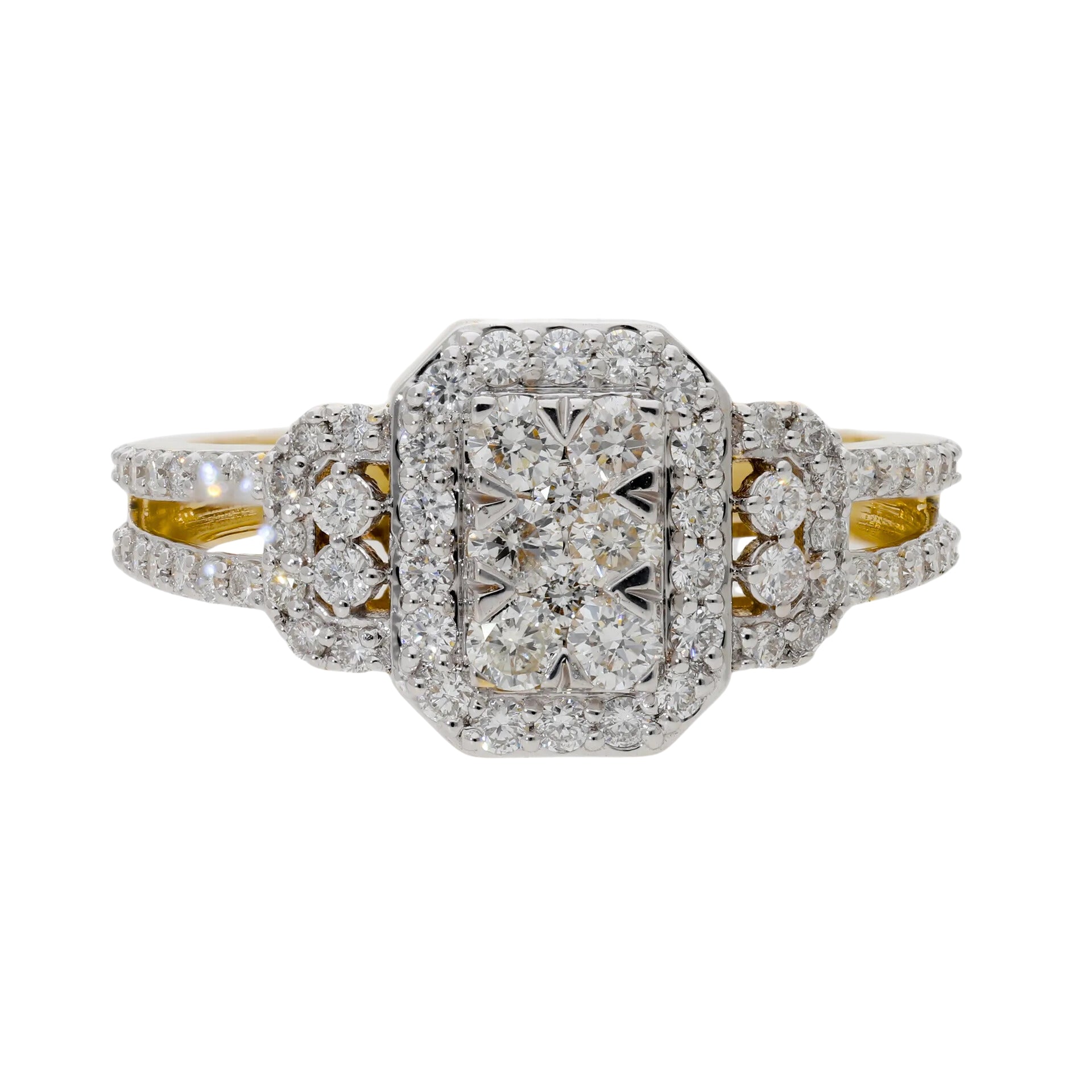 0.80 Ct Natural Diamond Hera Ring - Helodia Jewelry