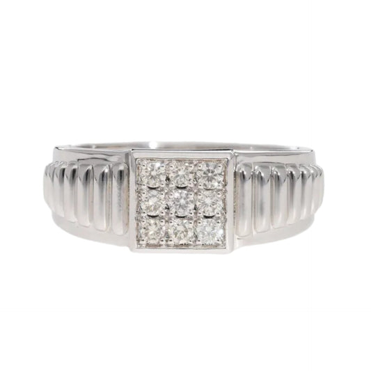 0.32 Ct Natural Diamond Titan Ring - Helodia Jewelry