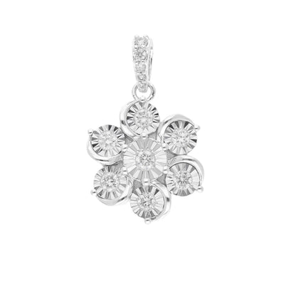 0.28 Ct Natural Diamond Iris Charm