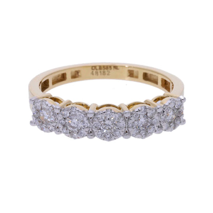 0.52 Ct Natural Diamond Eternity Ring - Helodia Jewelry