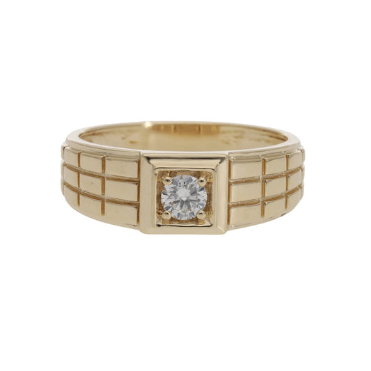 0.31 Ct Natural Brilliant Cut Diamond Apollo Ring - Helodia Jewelry