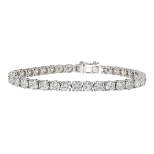 12.50 Ct Lab Grown Diamond Tennis Bracelet - Helodia Jewelry