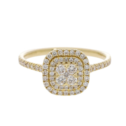 0.60 Ct Natural Diamond Rienna Ring - Helodia Jewelry