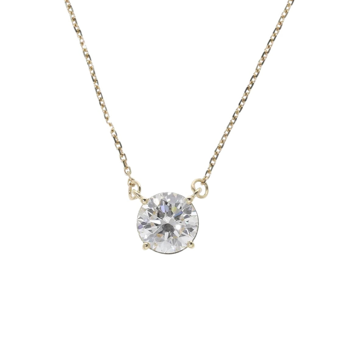 Lab Grown Diamond Solitaire Necklace - Helodia Jewelry