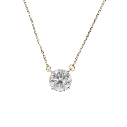 Lab Grown Diamond Solitaire Necklace - Helodia Jewelry