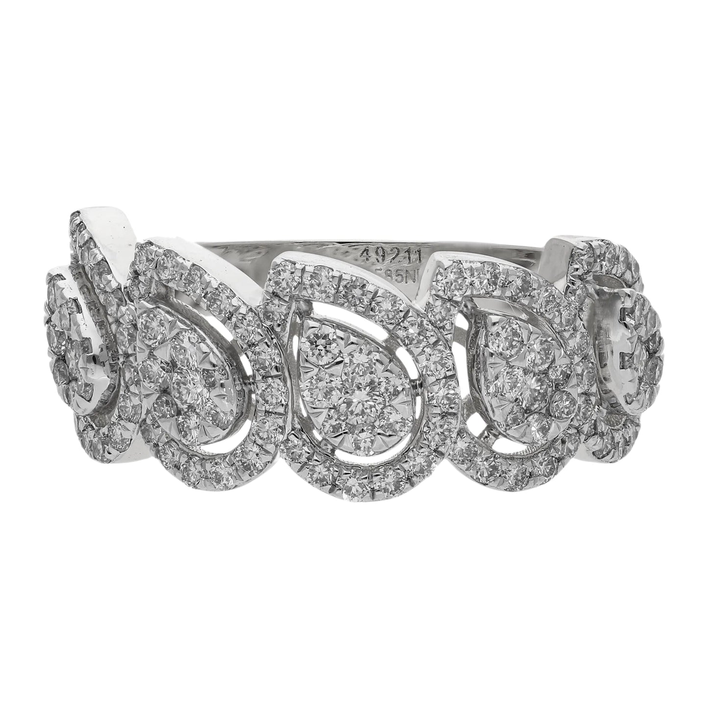 1.04 Ct Natural Diamond Isabelle Ring - Helodia Jewelry