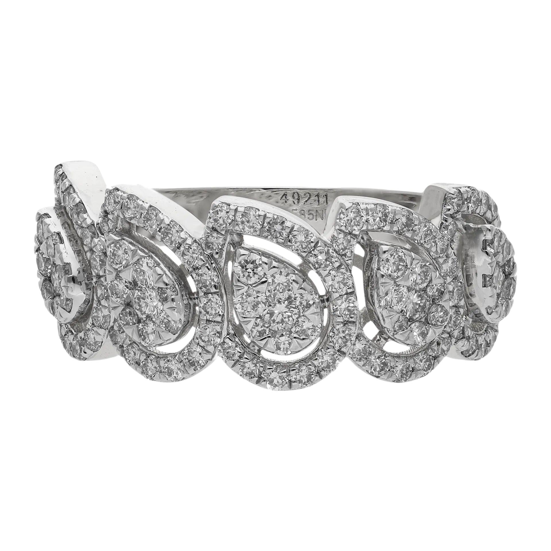 1.04 Ct Natural Diamond Isabelle Ring - Helodia Jewelry