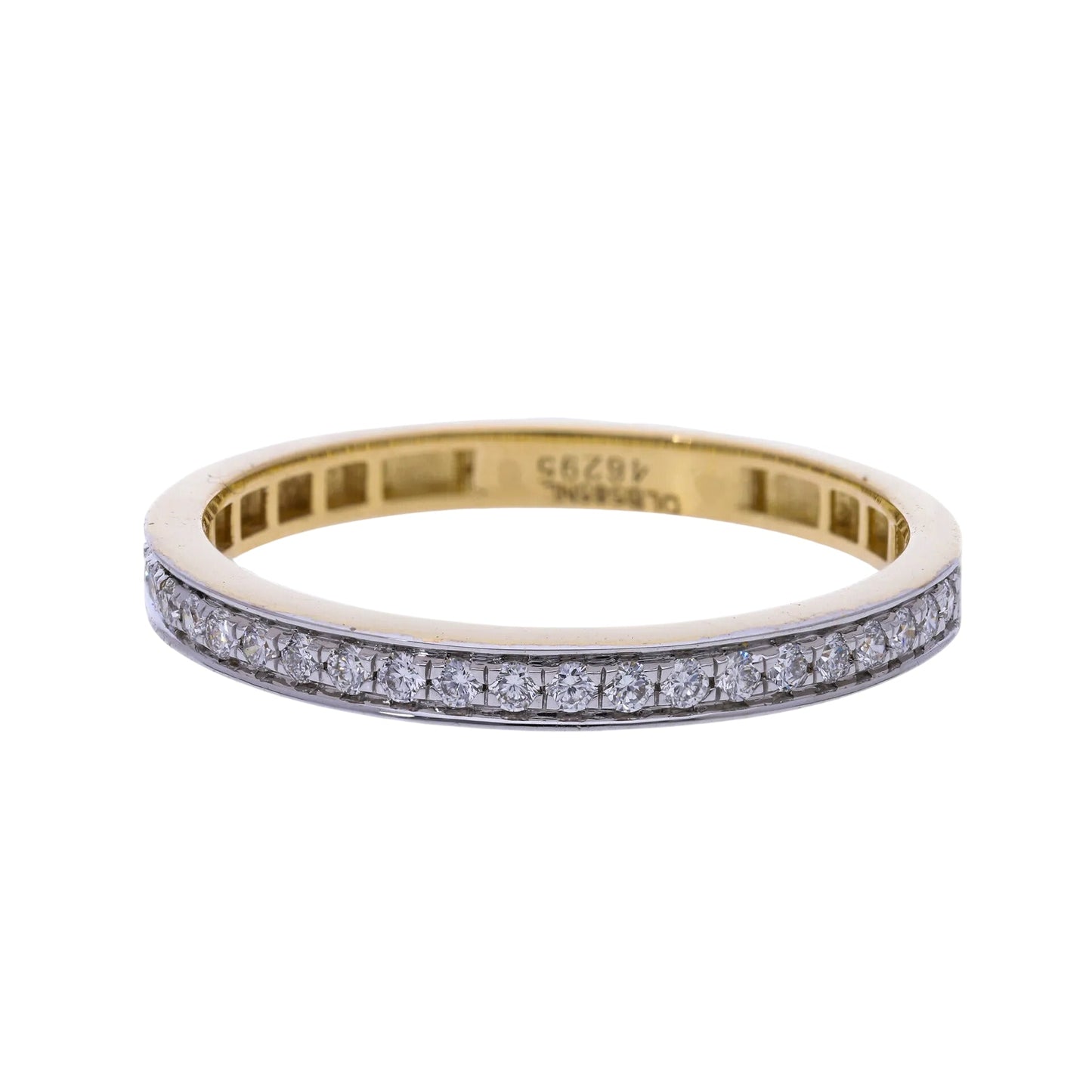 0.17 Ct Natural Diamond Channel Set Eternity Ring - Helodia Jewelry