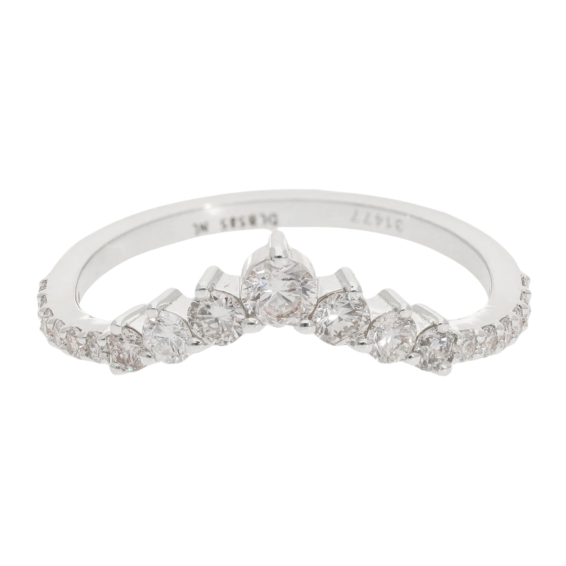 0.50 Ct Natural Pavé Diamond Victoria Ring - Helodia Jewelry