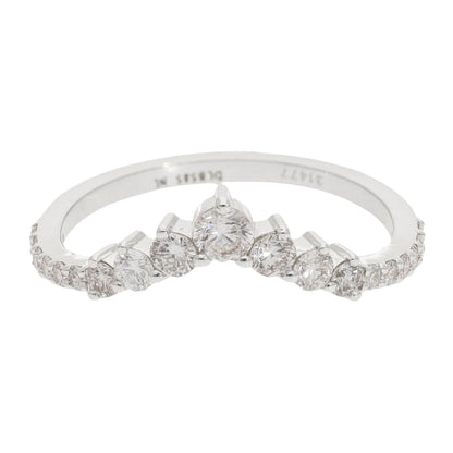 0.50 Ct Natural Pavé Diamond Victoria Ring - Helodia Jewelry