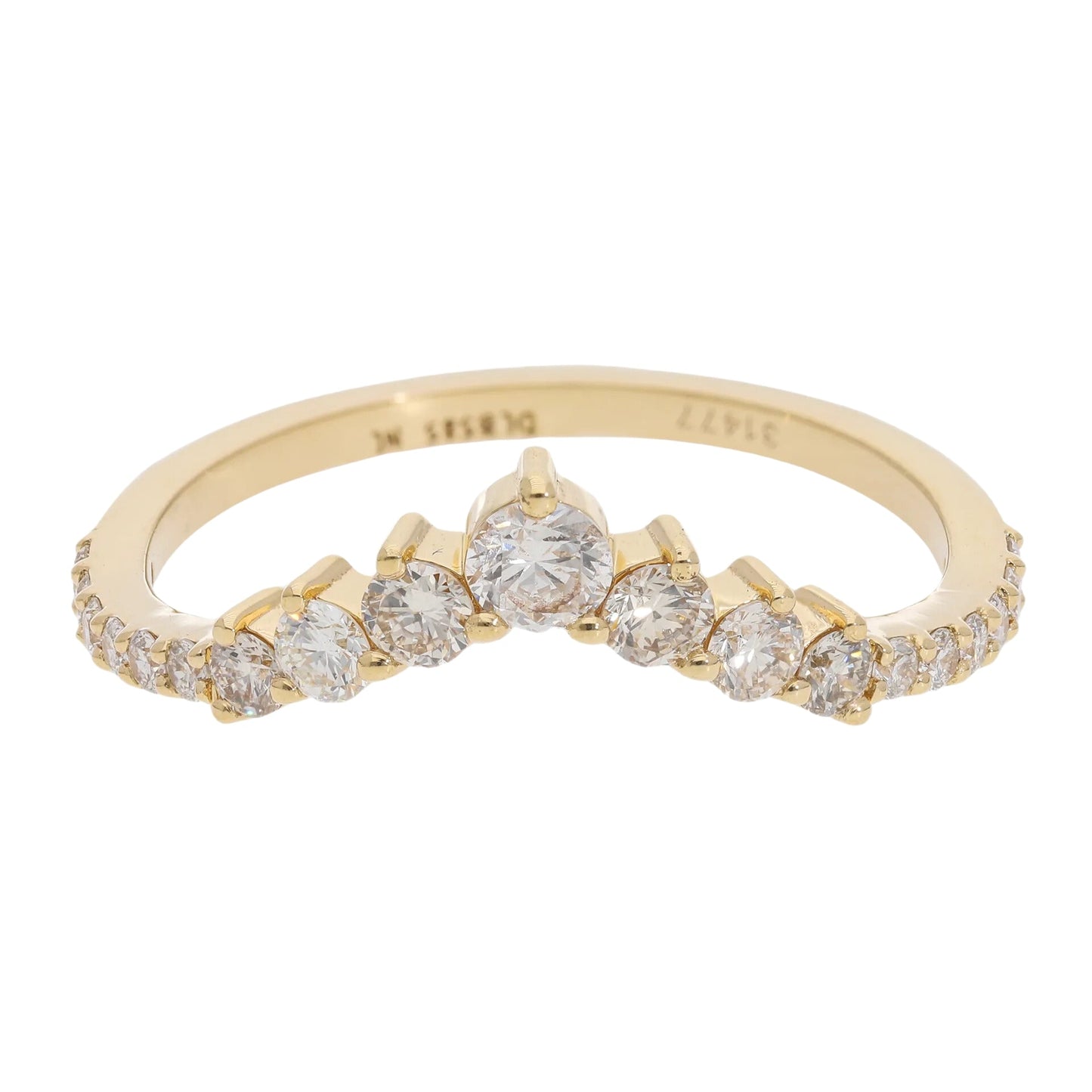 0.50 Ct Natural Pavé Diamond Victoria Ring - Helodia Jewelry