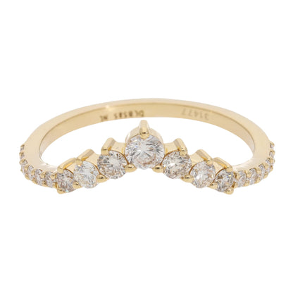 0.50 Ct Natural Pavé Diamond Victoria Ring - Helodia Jewelry