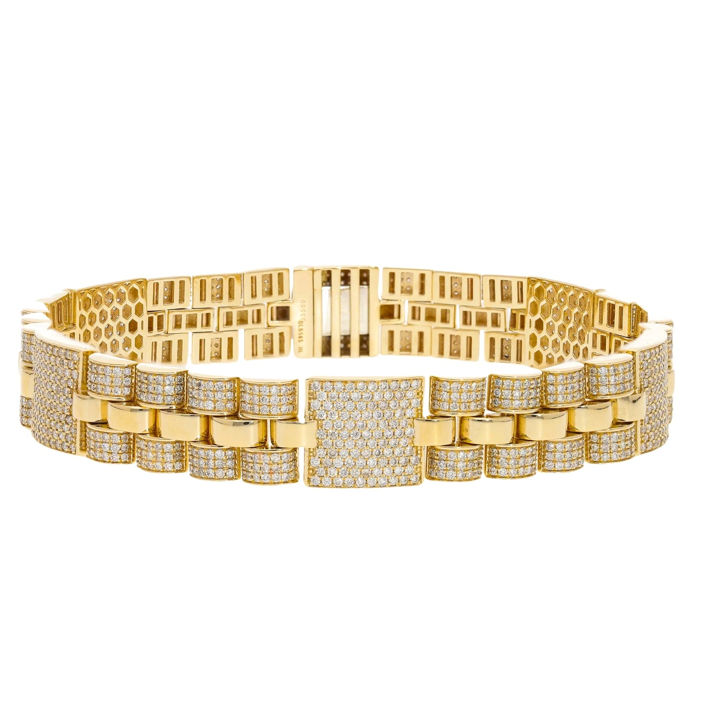 4.50 Ct Royal Natural Diamond Link Bracelet - Helodia Jewelry