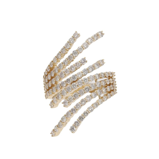 1.76 Ct Natural Pavé Diamond Diva Ring - Helodia Jewelry