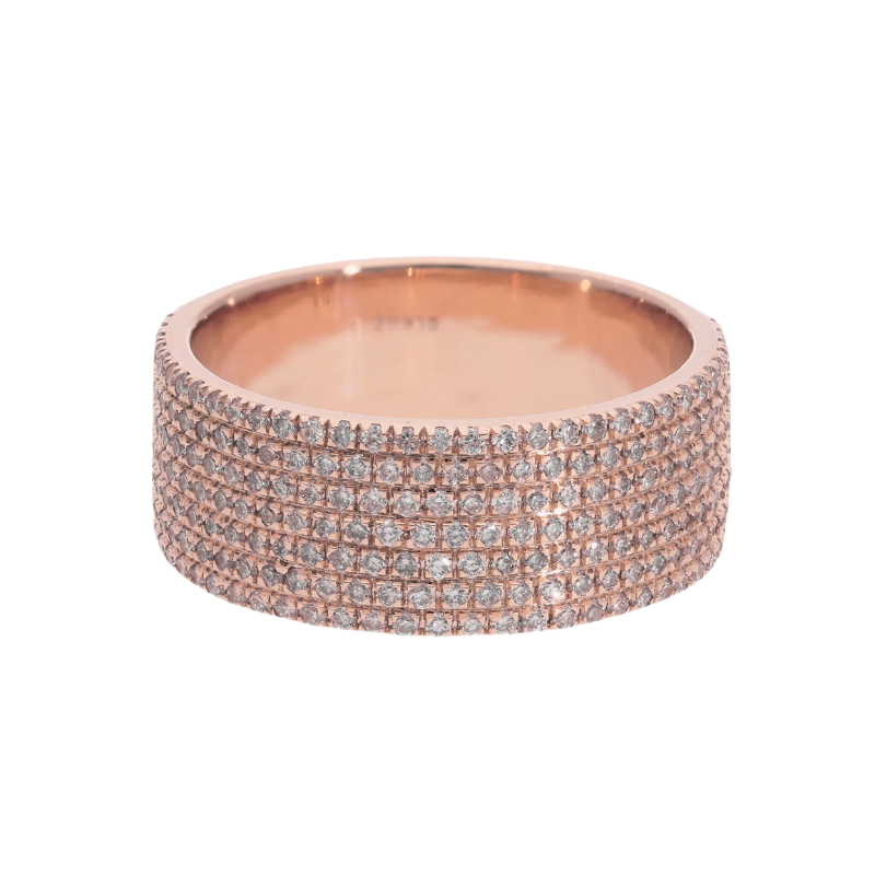 Pavé Diamond Eternity Ring - Helodia Jewelry