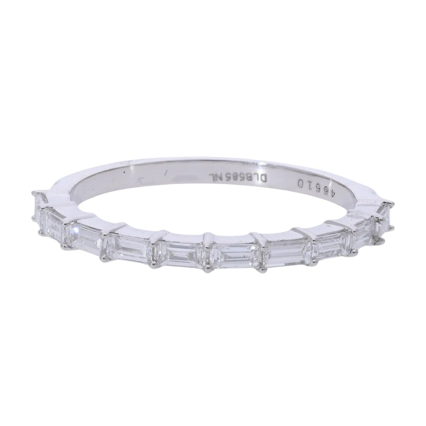 0.50 Ct Natural Baguette Diamond Eternity Ring - Helodia Jewelry