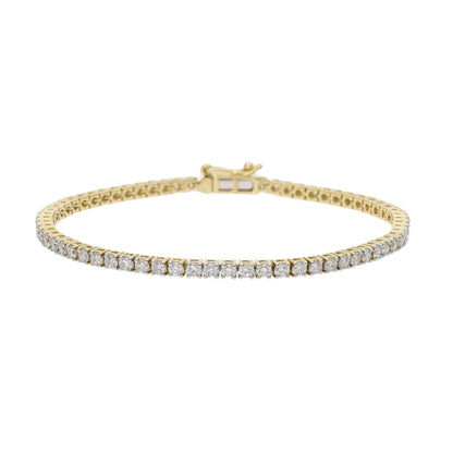 3 Ct Natural Diamond Classic Tennis Bracelet - Helodia Jewelry