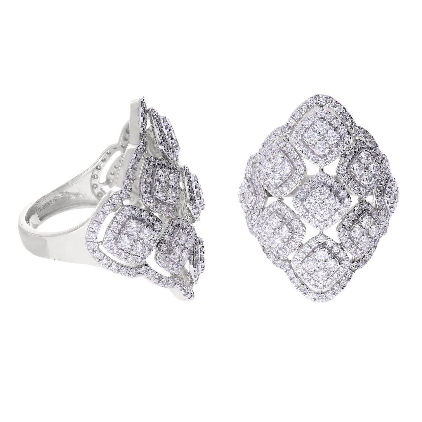 2.60 Ct Natural Diamond Elizabeth Ring - Helodia Jewelry